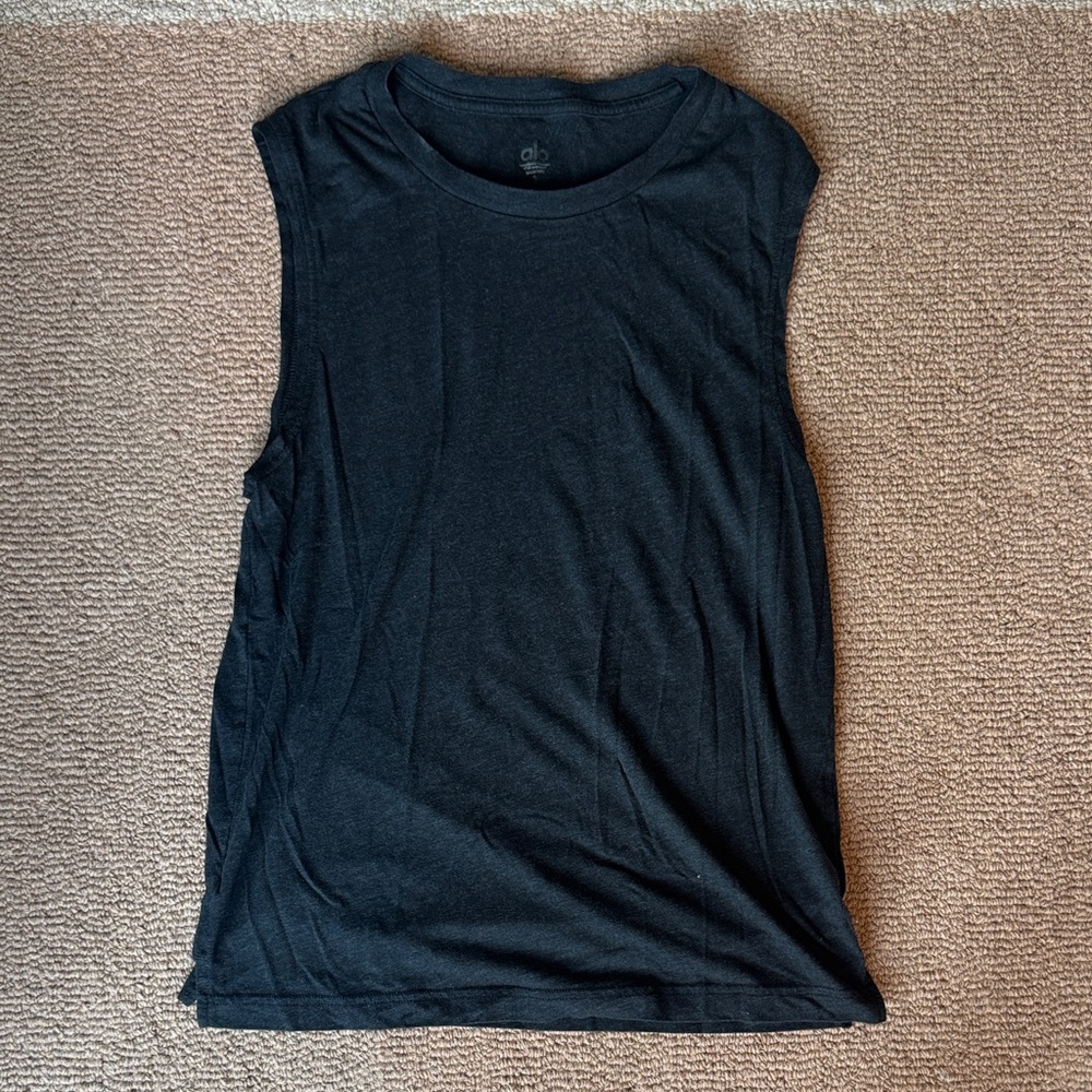 ALO Yoga Black Muscle Tee